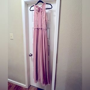 Azazie Dusty Rose Bridesmaids dress.
